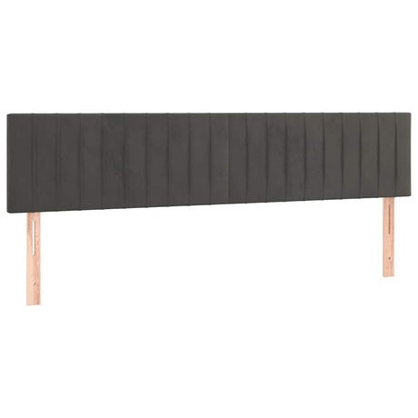Vidaxl hoofdborden 180x5x78 88 cm fluweel donkergrijs