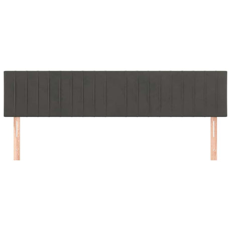 Vidaxl hoofdborden 180x5x78 88 cm fluweel donkergrijs