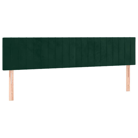 Vidaxl hoofdborden 180x5x78 88 cm fluweel donkergroen