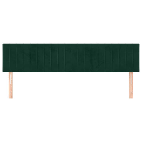 Vidaxl hoofdborden 180x5x78 88 cm fluweel donkergroen