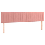 Vidaxl hoofdborden 2 st 90x5x78 88 cm fluweel roze