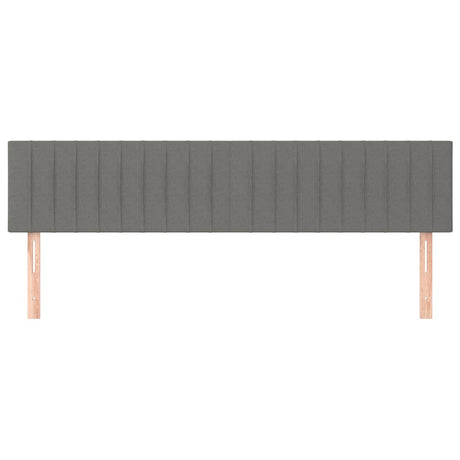 Vidaxl hoofdborden 2 st 100x5x78 88 cm stof donkergrijs