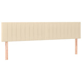 Vidaxl hoofdborden 2 st 100x5x78 88 cm stof crèmekleurig