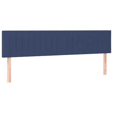 Vidaxl hoofdborden 2 st 100x5x78 88 cm stof blauw