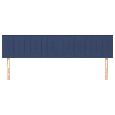 Vidaxl hoofdborden 2 st 100x5x78 88 cm stof blauw