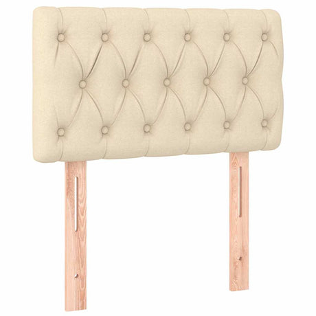 Vidaxl hoofdbord 80x7x78 88 cm stof crèmekleurig