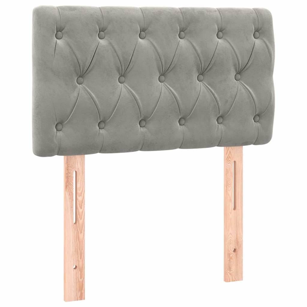 Vidaxl hoofdbord 80x7x78 88 cm fluweel lichtgrijs