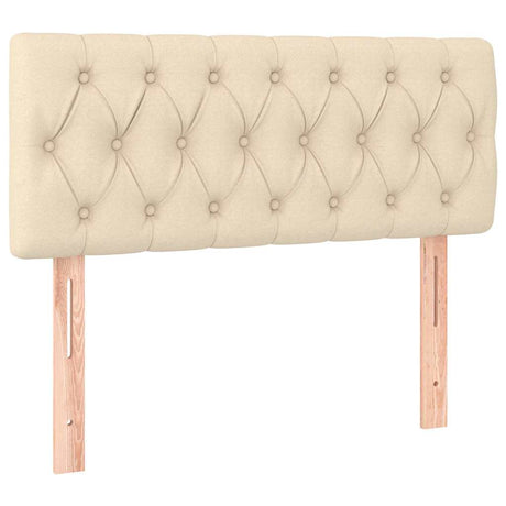Vidaxl hoofdbord 90x7x78 88 cm stof crèmekleurig
