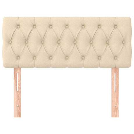 Vidaxl hoofdbord 90x7x78 88 cm stof crèmekleurig