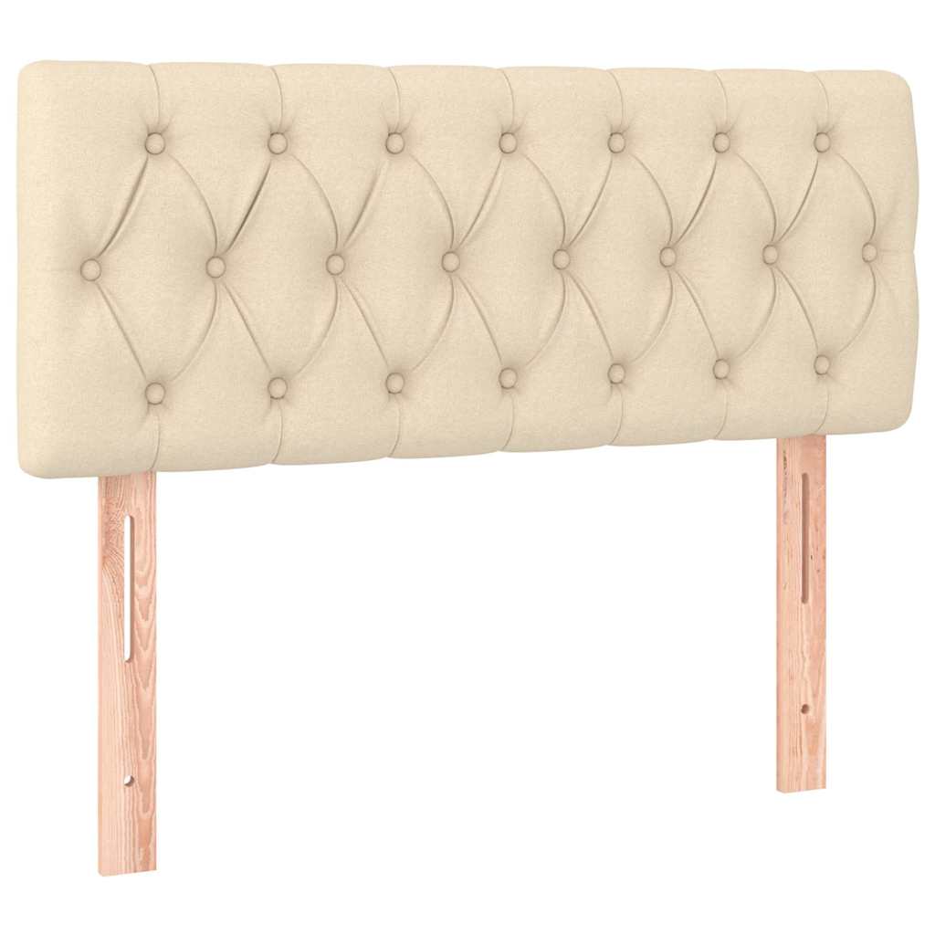 Vidaxl hoofdbord 100x7x78 88 cm stof crèmekleurig