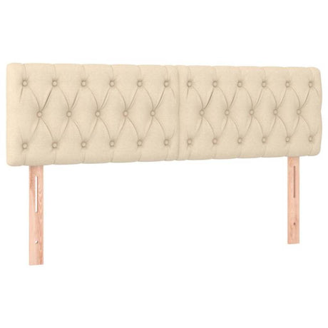 Vidaxl hoofdborden 2 st 72x7x78 88 cm stof crèmekleurig