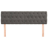 Vidaxl hoofdborden 2 st 72x7x78 88 cm fluweel donkergrijs