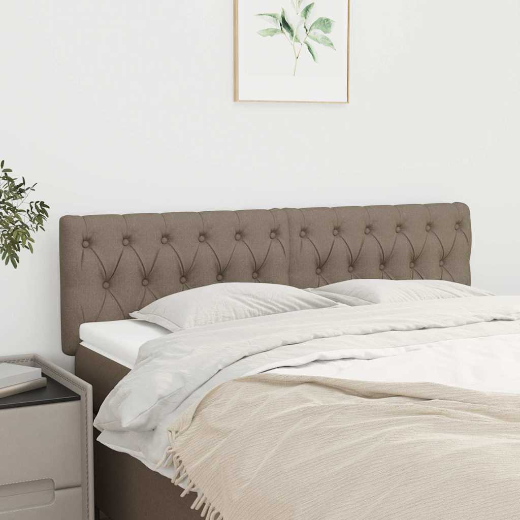 Vidaxl hoofdborden 160x7x78 88 cm stof taupe