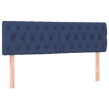 Vidaxl hoofdborden 160x7x78 88 cm stof blauw