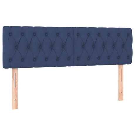 Vidaxl hoofdborden 160x7x78 88 cm stof blauw