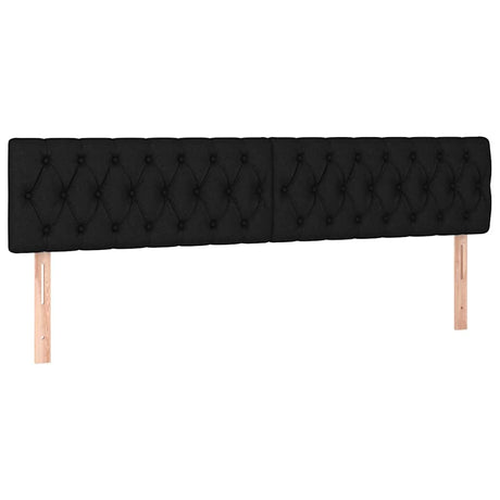 Vidaxl hoofdborden 180x7x78 88 cm stof zwart