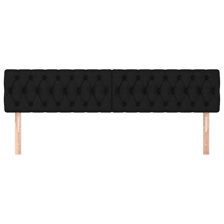 Vidaxl hoofdborden 180x7x78 88 cm stof zwart