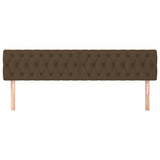 Vidaxl hoofdborden 2 st 90x7x78 88 cm stof donkerbruin