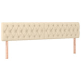 Vidaxl hoofdborden 180x7x78 88 cm stof crèmekleurig