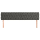 Vidaxl hoofdborden 2 st 90x7x78 88 cm fluweel donkergrijs
