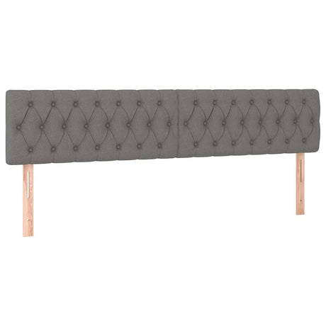 Vidaxl hoofdborden 200x7x78 88 cm stof donkergrijs