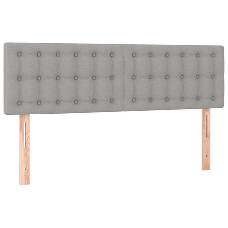 Vidaxl hoofdborden 144x5x78 88 cm stof lichtgrijs