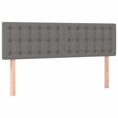 Vidaxl hoofdborden 144x5x78 88 cm stof donkergrijs