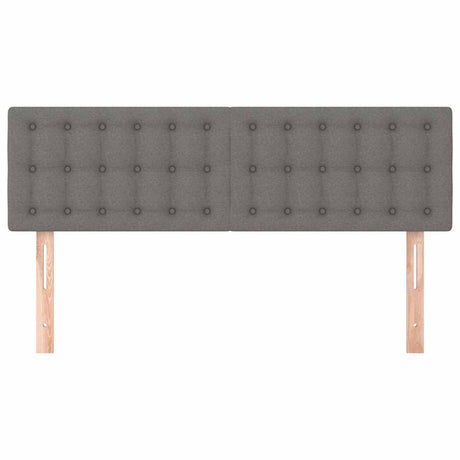 Vidaxl hoofdborden 144x5x78 88 cm stof donkergrijs
