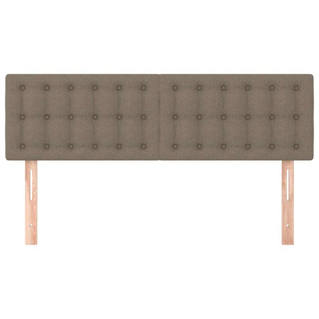 Vidaxl hoofdborden 144x5x78 88 cm stof taupe