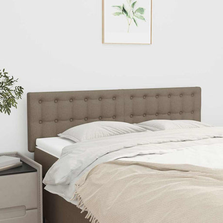 Vidaxl hoofdborden 144x5x78 88 cm stof taupe