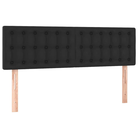 Vidaxl hoofdborden 144x5x78 88 cm kunstleer zwart