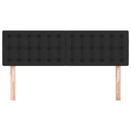 Vidaxl hoofdborden 144x5x78 88 cm kunstleer zwart