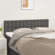 Vidaxl hoofdborden 144x5x78 88 cm kunstleer grijs