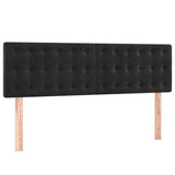 Vidaxl hoofdborden 144x5x78 88 cm fluweel zwart