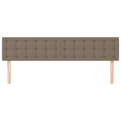 Vidaxl hoofdborden 2 st 80x5x78 88 cm stof taupe