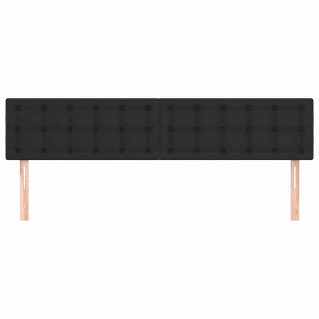 Vidaxl hoofdborden 160x5x78 88 cm kunstleer zwart