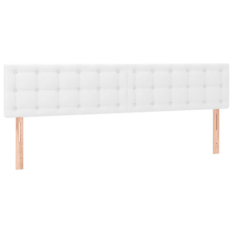 Vidaxl hoofdborden 160x5x78 88 cm kunstleer wit