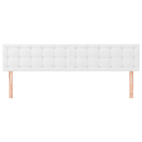Vidaxl hoofdborden 160x5x78 88 cm kunstleer wit