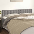 Vidaxl hoofdborden 160x5x78 88 cm fluweel lichtgrijs