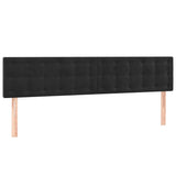 Vidaxl hoofdborden 160x5x78 88 cm fluweel zwart
