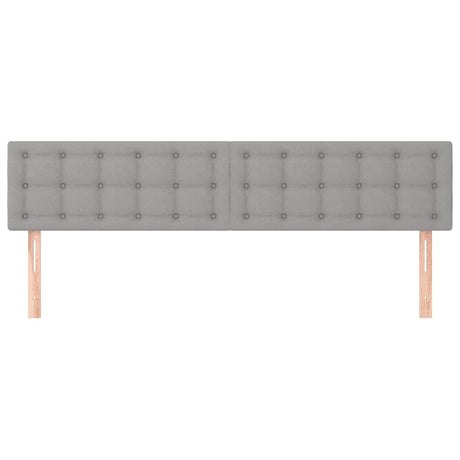 Vidaxl hoofdborden 180x5x78 88 cm stof lichtgrijs
