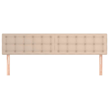 Vidaxl hoofdborden 180x5x78 88 cm kunstleer cappuccinokleurig