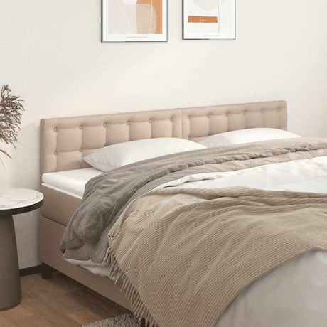 Vidaxl hoofdborden 180x5x78 88 cm kunstleer cappuccinokleurig