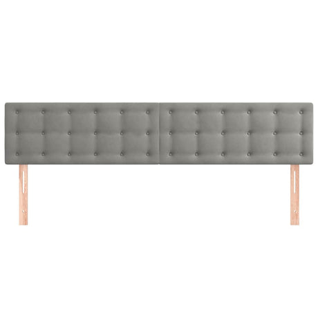 Vidaxl hoofdborden 180x5x78 88 cm fluweel lichtgrijs