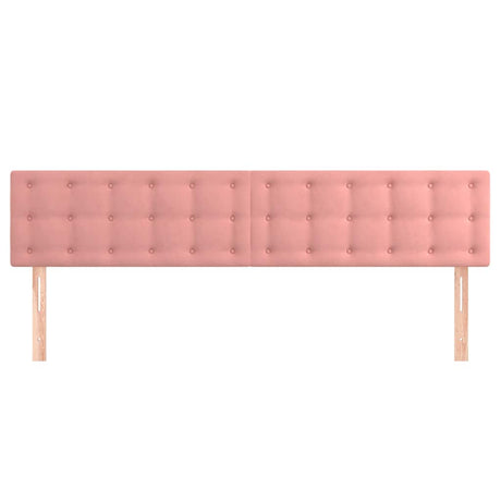 Vidaxl hoofdborden 180x5x78 88 cm fluweel roze