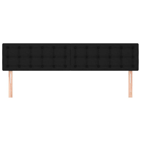 Vidaxl hoofdborden 200x5x78 88 cm stof zwart