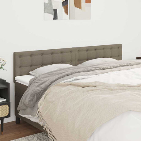 Vidaxl hoofdborden 200x5x78 88 cm stof taupe