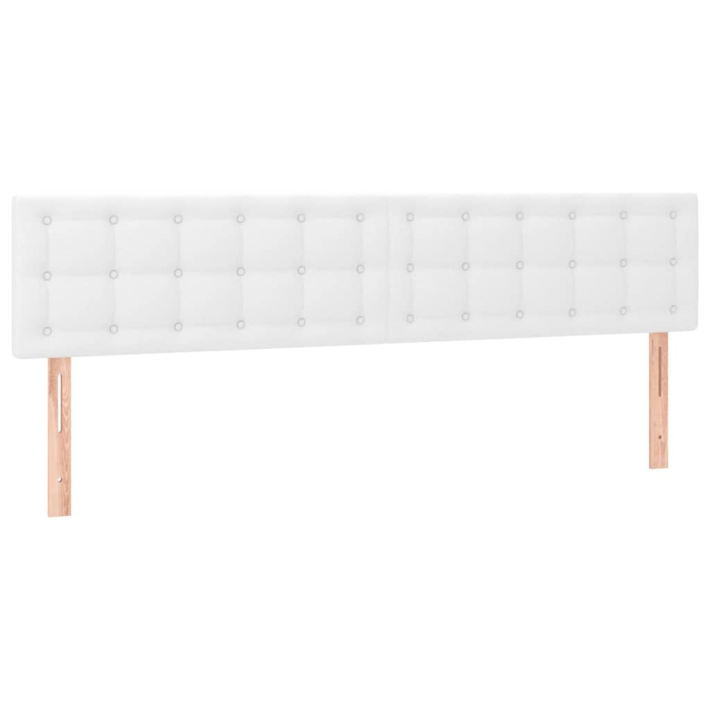 Vidaxl hoofdborden 200x5x78 88 cm kunstleer wit