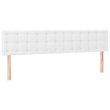 Vidaxl hoofdborden 200x5x78 88 cm kunstleer wit