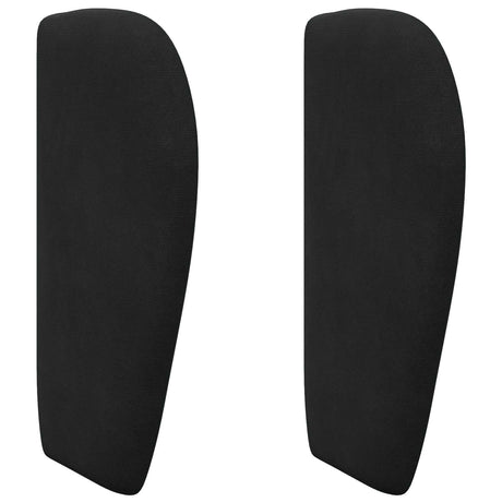 Vidaxl hoofdbord oor zwart 40 x 23 x 6 cm fluweel